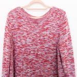 Apt. 9 Womens Sweater Size XL Red Marled Knit Pullover‎ Cozy Casual Holiday Soft Winter Photo 2