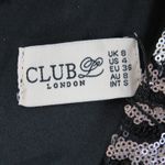 Club L Leopard Print Sequin Plunge Neck Long Sleeve Mini Dress 4 Brown Photo 5