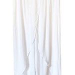 BOHO Pants T.Zovich Relaxed Wrap Slit Boho Beach Vacation High Rise White Small Photo 0