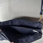 Amanda Smith Bag Genuine Supple Leather Crossbody Minimalist in Dark Navy 10x7 Photo 3