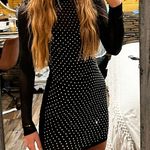 Teeze Me Black Sequins Dress Photo 0