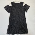 Love Riche Lace Cold Shoulder Dress black cocktail wedding date night LBD Women’s Large Photo 2