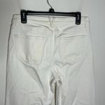 Vineyard Vines high rise crop denim with fringed raw hem in white cap size 29 Photo 3