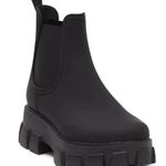 Jeffrey Campbell  Pleu Platform Lug Sole Chelsea Rain Boot Black Size US 8 NWT Photo 0