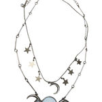 Spirit Halloween Gothic Wiccan Tripple Moon Necklace Set Photo 0