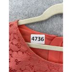 Marciano  Women's Blouse Cropped Lace Floral Overlay Coral Size Medium Photo 8