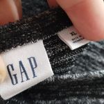 Gap  Women's Size XL Black Gray Softspun Long Sleeve Twist Open Back Midi Dress Photo 3