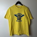 Vintage 90s Punahou Baseball T Shirt Yellow XL Extra Large Sports Single Stitch Photo 10