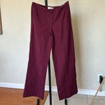 House Of CB  'Rivi'‎ Wine Straight Leg Trousers NWOT size L Photo 6