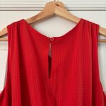 Simply Vera, Vera Wang Simply Vera Vera Wang Rouched Halter Dress Red M High Low Asymmetric Sleeveless Photo 5