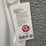 Lululemon NWT Essential Tank Top Pleated White Athletic Racerback Women's 14 Photo 2