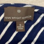 Fenn Wright Manson Navy Blue & White Striped Short Tie Sleeve Shirt Size Small Photo 6