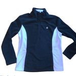 Brooks Brothers 346 Black 1/4 Zip Fleece Pullover Photo 1