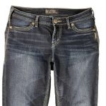 Silver Jeans Suki High Super Skinny Dark Wash White Stitch 29 Waist/31 Inseam Blue Photo 3