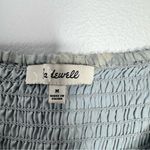 Madewell  Moody Blooms 100% Silk Dress Size M Light Blue Floral Photo 3