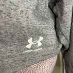 Under Armour Crop Sweater Medium Grey Black Photo 3