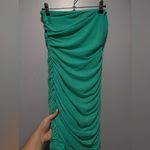 Amazon Sparkle Green Strapless Dress Photo 3