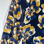 CAbi Lydia Floral Print 3/4 Sleeve Blouse Top Navy Blue Women's Small 3426 Photo 9