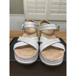 Vionic  Reyna Vapor Leather Sandals Gray Size 8.5 NIB Slingback Wedge Slides Photo 5