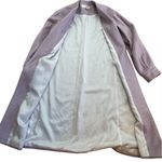 HELENE BERMAN Volume Sleeve Long Wool Blend Coat In Lilac Photo 5