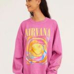Urban Outfitters 💞UO•Nirvana•Oversized Fit Band Sweatshirt•Size:L/XL💞 Photo 0