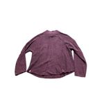 Lululemon  Women Ribbed Knit Boxy Cotton-Blend Mock Neck Sweater Purple Size XS/S Photo 3