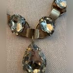 NEW KIRKS FOLLY Brass Gold Tone Champagne Crystal Statement Necklace Vintage Photo 8