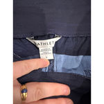 Athleta Trekkie North Jacquard Floral Jogger Pants Navy Blue Women's 6 Travel Hi Photo 4