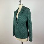 Neill Katter Unstructured Green Patterned Blazer Size 12 Photo 2