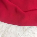 Adrianna Papell Long Red Low Cut Evening Gown Cocktail Formal Party Dress Size 6 Photo 9