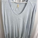 Free People Blue Long Sleeve Comfy Tee Photo 0