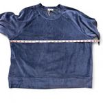 Vitamin A  Navy Blue Velour Sweatshirt Photo 6