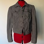 Tommy Hilfiger Black and White Checkered Crop Jacket Photo 0