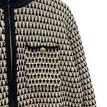 J.Crew Jacquard Sweater-Jacket Cotton Full Zip Gold Buttons Size Medium NEW Photo 5