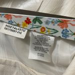 Anne Klein AK Women's White Linen Blend Button Detail Knee Length Skirt Size 10 Photo 3