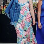 Greylin  Samanta Floral Collage Dress Bright Multicolor Flowy Maxi Photo 2