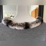 KELLI KOURI Silver Fox & Rabbit Fur Wool Poncho Size undefined Photo 3