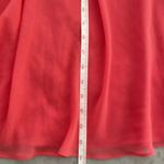 David's Bridal DAVID’S BRIDAL short crinkle chiffon bridesmaid dress style F15600 coral size 16 Photo 8