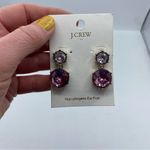 J.Crew   Factory Pink and Lavender Stone Drop Earrings NEW Photo 1