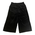 Anthropologie The Somerset Trousers Velvet Edition Wide Leg Black Size L NEW Photo 1