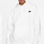 Nike Sportswear White Hoodie Sweatshirt Photo 0