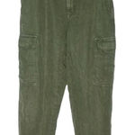 American Eagle Women’s Cargo Pants Army Green Paper Bag Waist Size 6 Short Photo 0