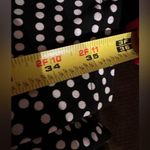 London Times Black & White Polkadots Midi Short Sleeves Empire Dress Waist SZ 8 Photo 7