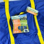 Adventuridge NWT Adventureuridge Blue & Yellow Lightweight Foldable Duffle Bag Photo 8