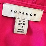 Topshop Hot Pink Cut Out Tie Front Midi Dress Size 6 Photo 7