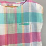 Vintage Pastel Top Boxy Plaid Women JCPenny Retro Twee Nostalgia Whimsy 80s Fun Pink Photo 3