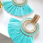 Free People New! FP Amber Raffia Earrings Photo 10