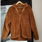 PINK - Victoria's Secret Victoria Secret PINK Camel Fuzzy Sherpa Photo 1