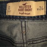 Hollister  Jean Shorts Womens Size 0 High Rise Cuffed Blue Denim Photo 7