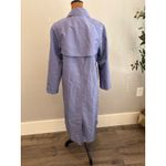 Vintage Gallery Petite Women's Long Lavender Trench Coat Collar Sz 6 Purple Photo 2